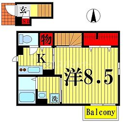 krios 1Kの間取図画像