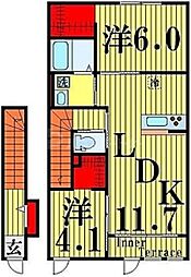 ichiei 2LDKの間取図画像