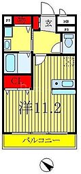 アーバンライゼ ワンルームの間取図画像