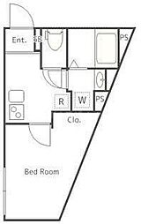 メゾンエテ 1Kの間取図画像