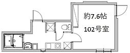 OPEN RISE西綾瀬I 1Kの間取図画像