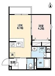 robot home 舎人公園II 1LDKの間取図画像