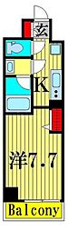 AXAS西新井 1Kの間取図画像