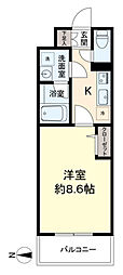 フィシオ久我山 1Kの間取図画像