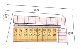 セザンヌ原町3 205 ｜ 愛知県豊橋市原町字狢山9－108（賃貸アパート1K・2階・26.09㎡） その3