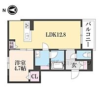 京都府京都市中京区西ノ京北円町（賃貸マンション1LDK・2階・42.03㎡） その2