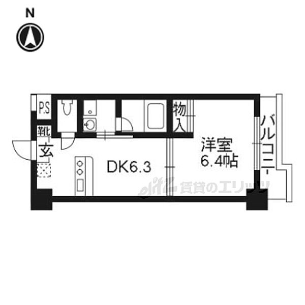 アンシャンテ 707｜京都府京都市下京区西七条掛越町(賃貸マンション1DK・7階・29.65㎡)の写真 その2