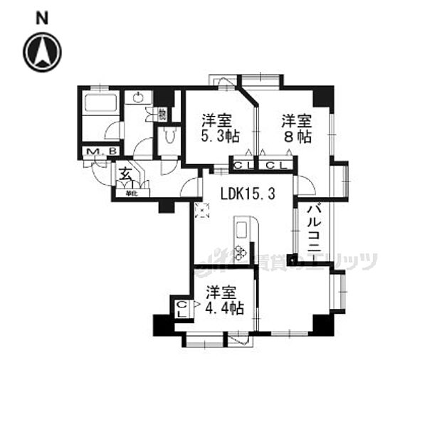 プリオーレ京都三条高倉 ｜京都府京都市中京区丸屋町(賃貸マンション3LDK・2階・72.00㎡)の写真 その2