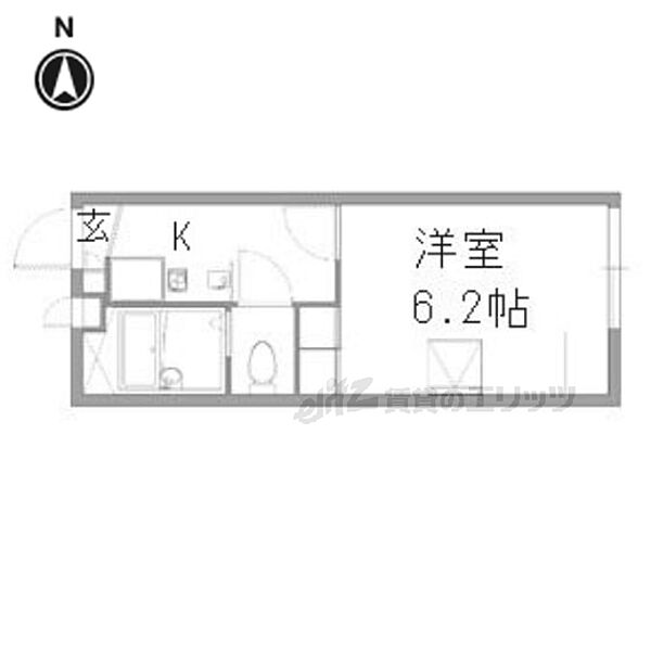 レオパレスMOON LIGHT 206｜京都府京都市中京区西ノ京西月光町(賃貸アパート1K・2階・19.87㎡)の写真 その2