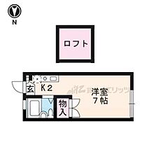 京都府京都市上京区千本通一条下ル西中筋町（賃貸アパート1K・1階・17.39㎡） その2