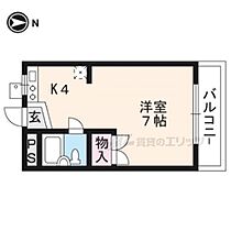 スチューデントハイツ谷川 211 ｜ 京都府京都市左京区田中大堰町（賃貸マンション1K・2階・20.00㎡） その2