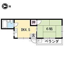 ピュアハイツ 101 ｜ 京都府京都市山科区御陵血洗町（賃貸アパート1DK・1階・21.87㎡） その2