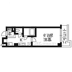 Ｖｉｌｌａ　Ｓｏｌｅｉｌ 4階1Kの間取り