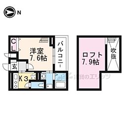 フェリーチェ 1Kの間取図画像
