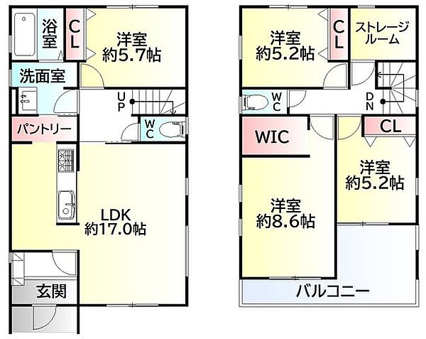 間取りを拡大表示