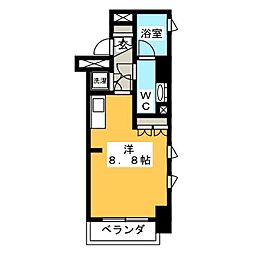 セントラル銀座 1Kの間取図画像