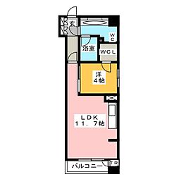 カスタリア銀座3 1LDKの間取図画像