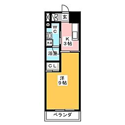 TLRレジデンス両国 1Kの間取図画像