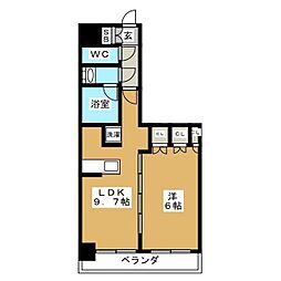 エスティメゾン錦糸町2 1LDKの間取図画像
