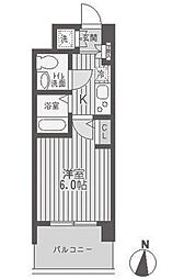 レジディア両国 1Kの間取図画像