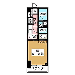 パークアクシス両国馬車通り 1Kの間取図画像