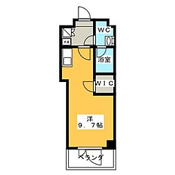 ParkAxis錦糸町WEST ワンルームの間取図画像