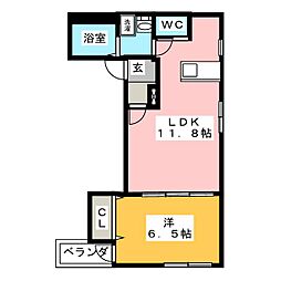 PlotDaito 1LDKの間取図画像