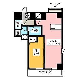 ラクラス両国 1LDKの間取図画像