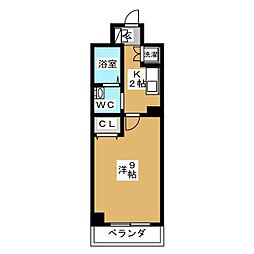 COMFORIA墨田立花 1Kの間取図画像