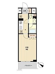 HF両国レジデンス 1Kの間取図画像