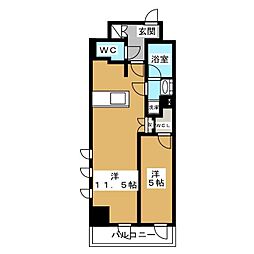 JPnoie上野稲荷町 1LDKの間取図画像