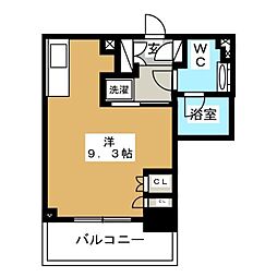 パークアクシス押上テラス ワンルームの間取図画像