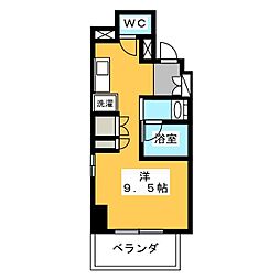 プラウドフラット森下4 ワンルームの間取図画像