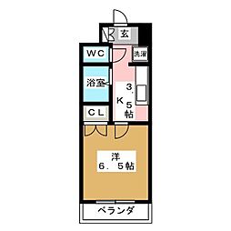 フィットエル森下 1Kの間取図画像
