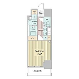 スタンズ大島 1Kの間取図画像