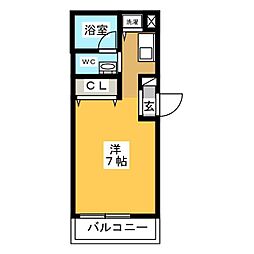 KDXレジデンス大島 ワンルームの間取図画像