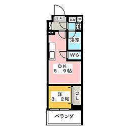 Urbanex森下2 1DKの間取図画像