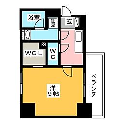 ブラウ菊川 1Kの間取図画像