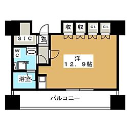 パークアクシス御茶ノ水ステージ ワンルームの間取図画像