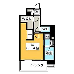 RESIDIA文京本郷3 ワンルームの間取図画像