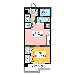 レジディア御茶ノ水 1DKの間取図画像