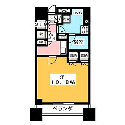 パークアクシス御茶ノ水ステージ 1Kの間取図画像