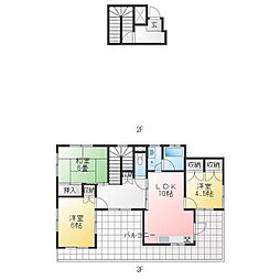 潮見ビル 3LDKの間取図画像