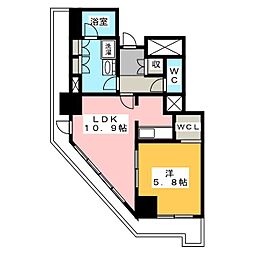 キャナルスクウェア豊洲 1LDKの間取図画像