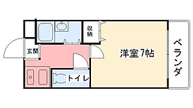 兵庫県西宮市里中町3丁目（賃貸マンション1K・2階・18.17㎡） その2