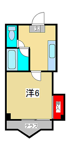 ペアパーク21 102｜埼玉県蕨市塚越３丁目(賃貸マンション1K・1階・20.79㎡)の写真 その2