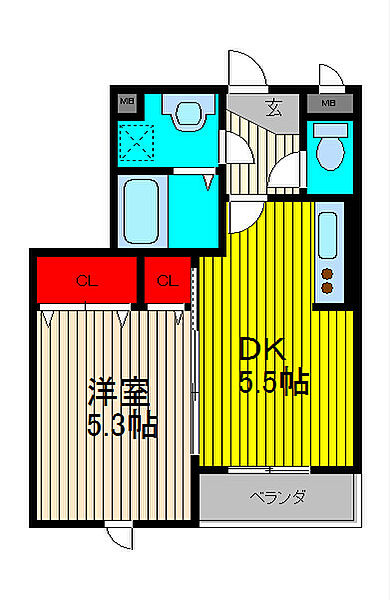 SAMIA川口元郷 305｜埼玉県川口市元郷１丁目(賃貸アパート1DK・3階・29.86㎡)の写真 その2