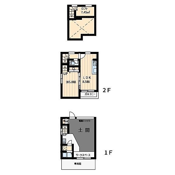 Casa　spazio A｜埼玉県戸田市喜沢１丁目(賃貸アパート1LDK・2階・61.38㎡)の写真 その2