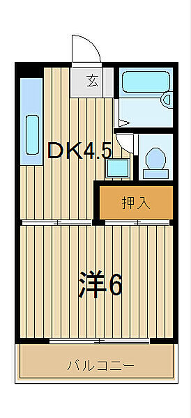 カーサ・アンドウ 202｜埼玉県川口市川口６丁目(賃貸マンション1DK・2階・25.00㎡)の写真 その2