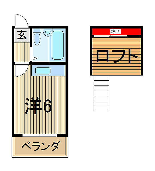 埼玉県川口市大字芝(賃貸アパート1R・1階・17.00㎡)の写真 その2